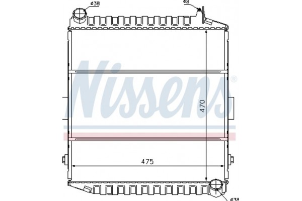 Nissens Ψυγείο, Ψύξη Κινητήρα - 61450