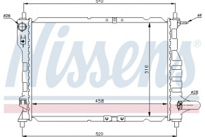 Nissens Ψυγείο, Ψύξη Κινητήρα - 61630