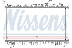 Nissens Ψυγείο, Ψύξη Κινητήρα - 61633