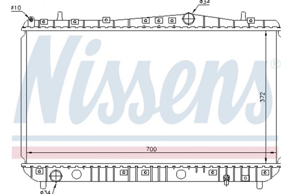 Nissens Ψυγείο, Ψύξη Κινητήρα - 61633