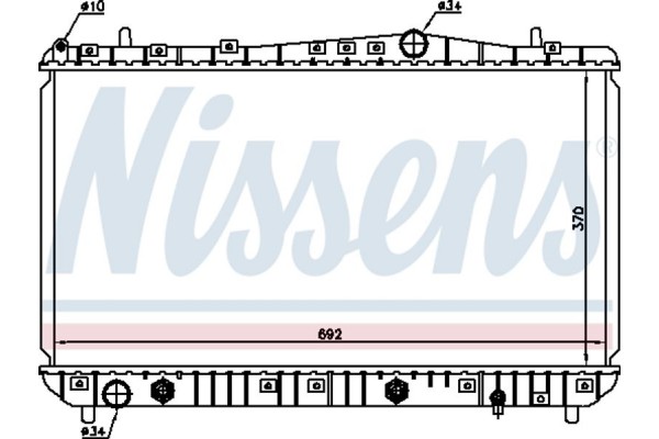 Nissens Ψυγείο, Ψύξη Κινητήρα - 61634