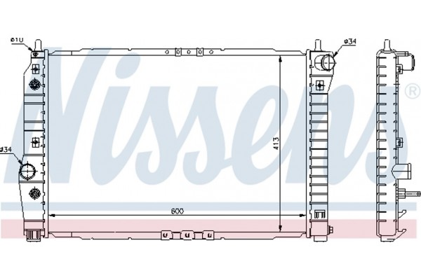 Nissens Ψυγείο, Ψύξη Κινητήρα - 61637