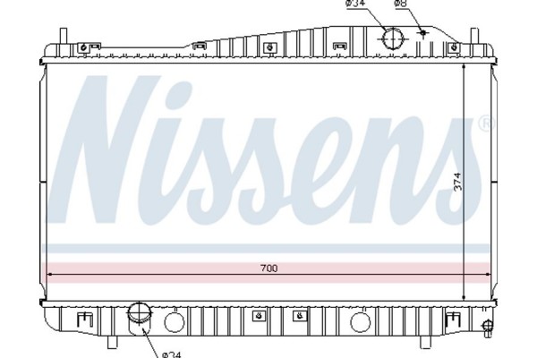 Nissens Ψυγείο, Ψύξη Κινητήρα - 61638