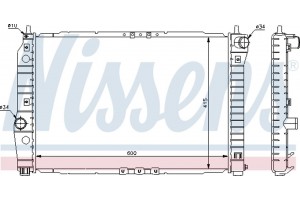 Nissens Ψυγείο, Ψύξη Κινητήρα - 61645