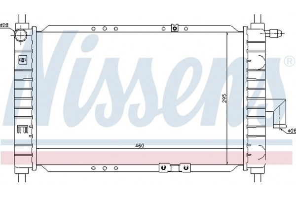 Nissens Ψυγείο, Ψύξη Κινητήρα - 61646