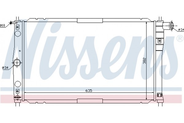 Nissens Ψυγείο, Ψύξη Κινητήρα - 61654