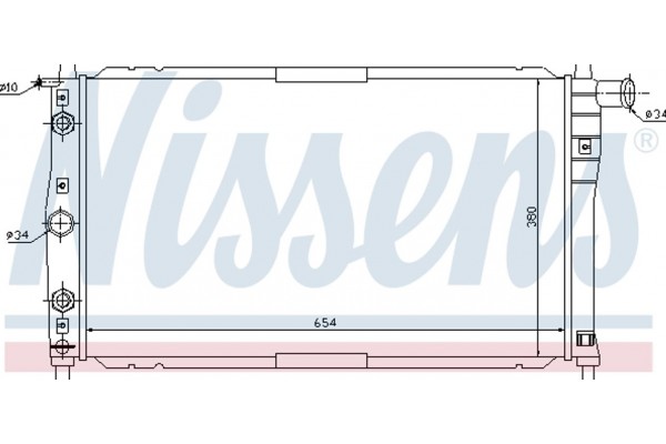 Nissens Ψυγείο, Ψύξη Κινητήρα - 616591