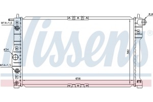 Nissens Ψυγείο, Ψύξη Κινητήρα - 616671