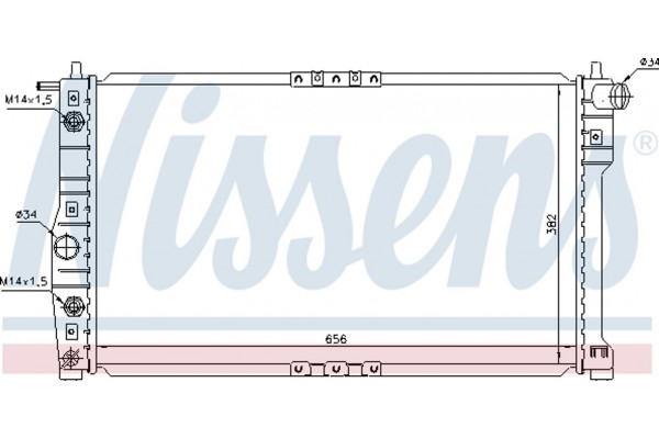 Nissens Ψυγείο, Ψύξη Κινητήρα - 616671