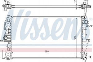 Nissens Ψυγείο, Ψύξη Κινητήρα - 61676