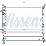 Nissens Ψυγείο, Ψύξη Κινητήρα - 61682