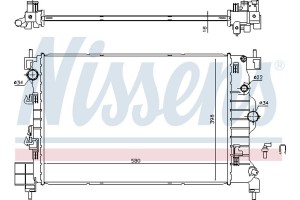 Nissens Ψυγείο, Ψύξη Κινητήρα - 61697