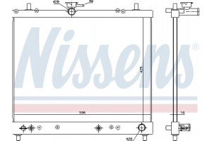 Nissens Ψυγείο, Ψύξη Κινητήρα - 617402