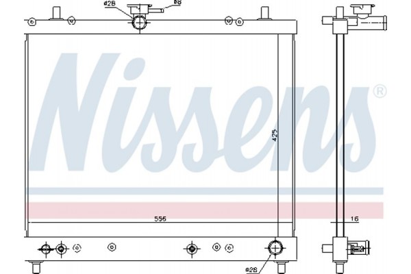 Nissens Ψυγείο, Ψύξη Κινητήρα - 617402