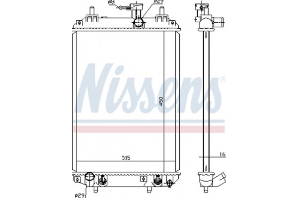 Nissens Ψυγείο, Ψύξη Κινητήρα - 617547