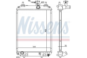 Nissens Ψυγείο, Ψύξη Κινητήρα - 617549