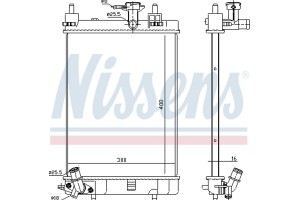 Nissens Ψυγείο, Ψύξη Κινητήρα - 617554