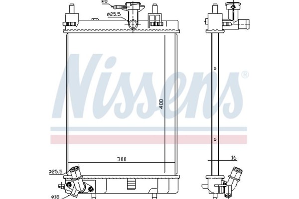 Nissens Ψυγείο, Ψύξη Κινητήρα - 617554