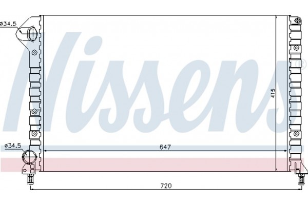 Nissens Ψυγείο, Ψύξη Κινητήρα - 61767