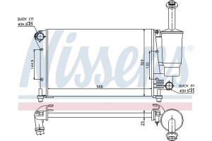 Nissens Ψυγείο, Ψύξη Κινητήρα - 617845