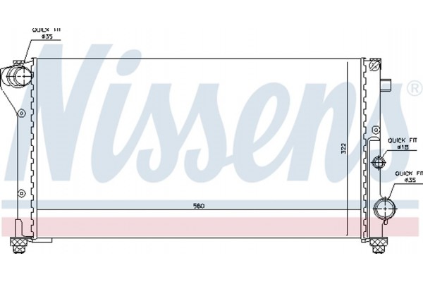 Nissens Ψυγείο, Ψύξη Κινητήρα - 617846