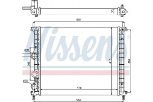 Nissens Ψυγείο, Ψύξη Κινητήρα - 617848