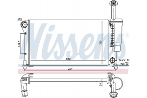 Nissens Ψυγείο, Ψύξη Κινητήρα - 617852