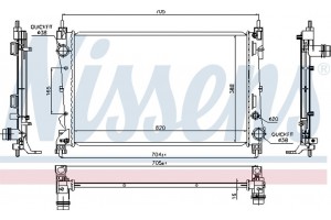 Nissens Ψυγείο, Ψύξη Κινητήρα - 617854