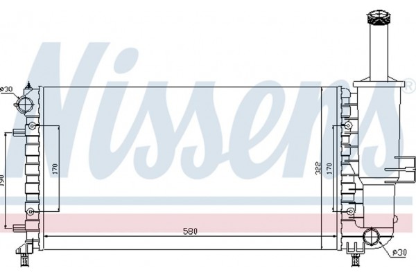 Nissens Ψυγείο, Ψύξη Κινητήρα - 617858