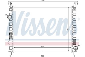 Nissens Ψυγείο, Ψύξη Κινητήρα - 617862