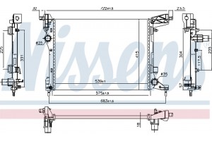 Nissens Ψυγείο, Ψύξη Κινητήρα - 617876