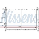 Nissens Ψυγείο, Ψύξη Κινητήρα - 61816