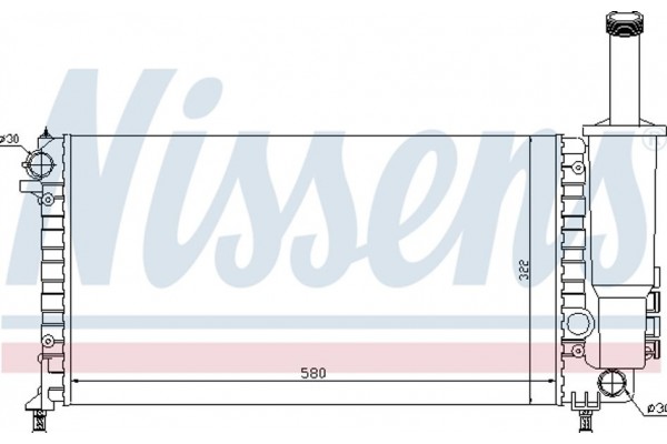 Nissens Ψυγείο, Ψύξη Κινητήρα - 61881