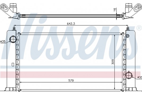 Nissens Ψυγείο, Ψύξη Κινητήρα - 61883A