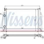 Nissens Ψυγείο, Ψύξη Κινητήρα - 61885A