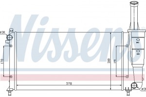 Nissens Ψυγείο, Ψύξη Κινητήρα - 61889