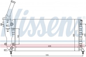 Nissens Ψυγείο, Ψύξη Κινητήρα - 61893