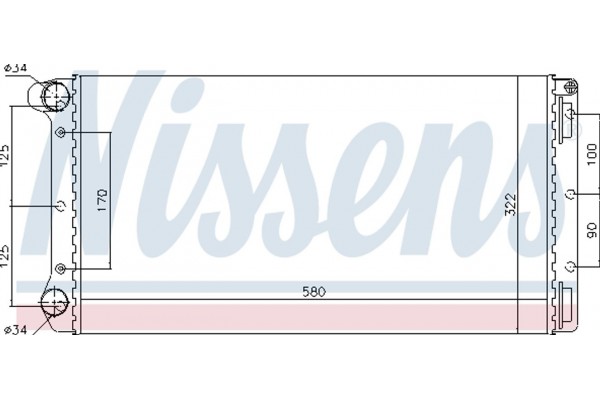 Nissens Ψυγείο, Ψύξη Κινητήρα - 61899