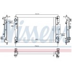 Nissens Ψυγείο, Ψύξη Κινητήρα - 61915