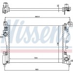 Nissens Ψυγείο, Ψύξη Κινητήρα - 61917