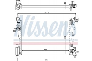 Nissens Ψυγείο, Ψύξη Κινητήρα - 61917