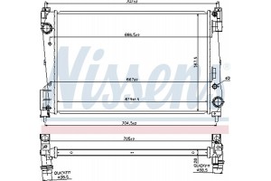 Nissens Ψυγείο, Ψύξη Κινητήρα - 61919