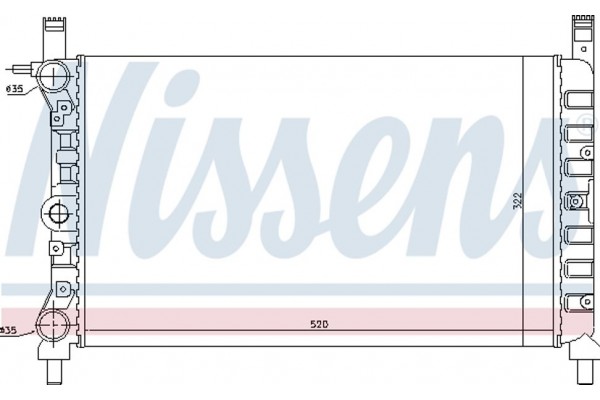 Nissens Ψυγείο, Ψύξη Κινητήρα - 61931