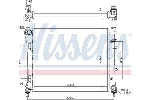 Nissens Ψυγείο, Ψύξη Κινητήρα - 61935