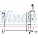 Nissens Ψυγείο, Ψύξη Κινητήρα - 61936