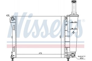 Nissens Ψυγείο, Ψύξη Κινητήρα - 61936