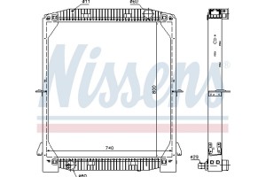 Nissens Ψυγείο, Ψύξη Κινητήρα - 61973A