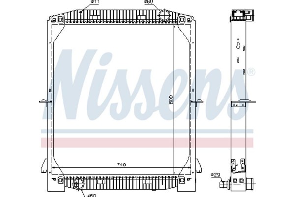 Nissens Ψυγείο, Ψύξη Κινητήρα - 61973A