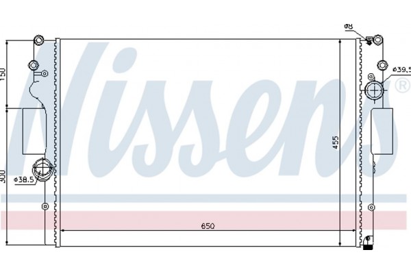 Nissens Ψυγείο, Ψύξη Κινητήρα - 61981