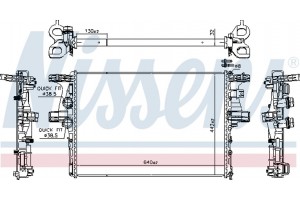 Nissens Ψυγείο, Ψύξη Κινητήρα - 61988